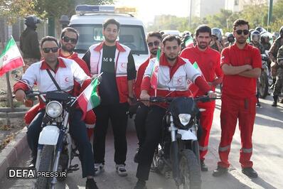 تصاویر/ رژه موتوری نیروهای مسلح استان مرکزی در آغاز هفته دفاع مقدس