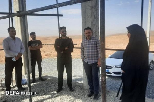 بازدید مدیرکل حفظ آثار و نشر ارزش‌های دفاع مقدس و مقاومت استان از یادمان شهید گمنام شهر یانچشمه