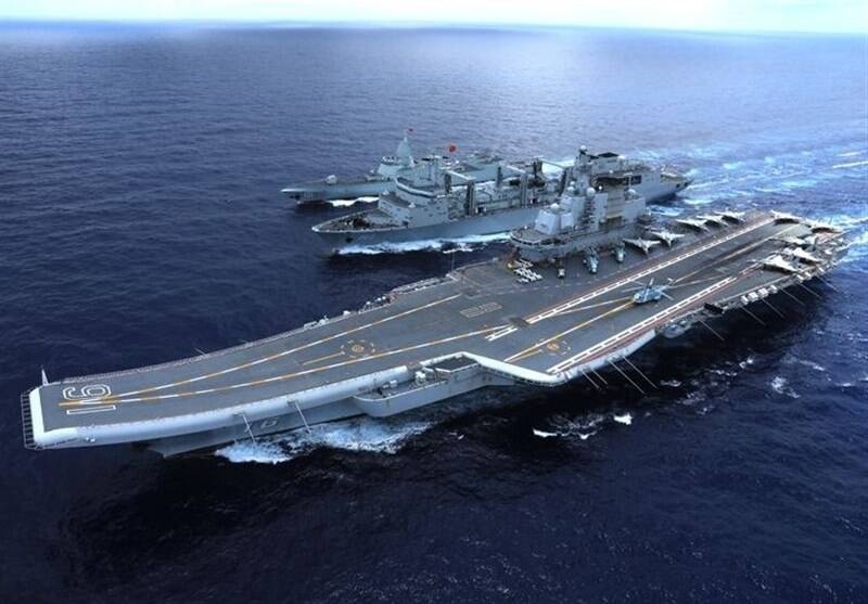 تردد پیشرفته‌ترین ناو هواپیمابر چین در تنگه تایوان