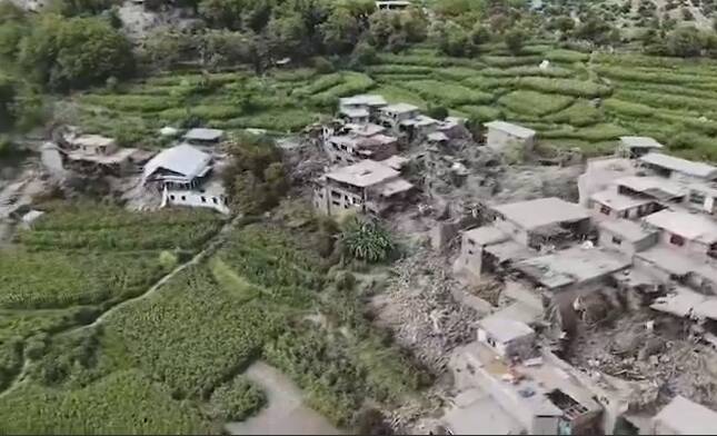 تصاویر هوایی از مناطق زلزله‌زده افغانستان