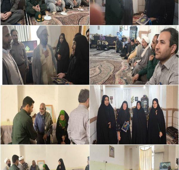 دیدار با خانواده معظم شهیدان خالصی در شهرستان عنبرآباد به مناسبت هفته دفاع مقدس