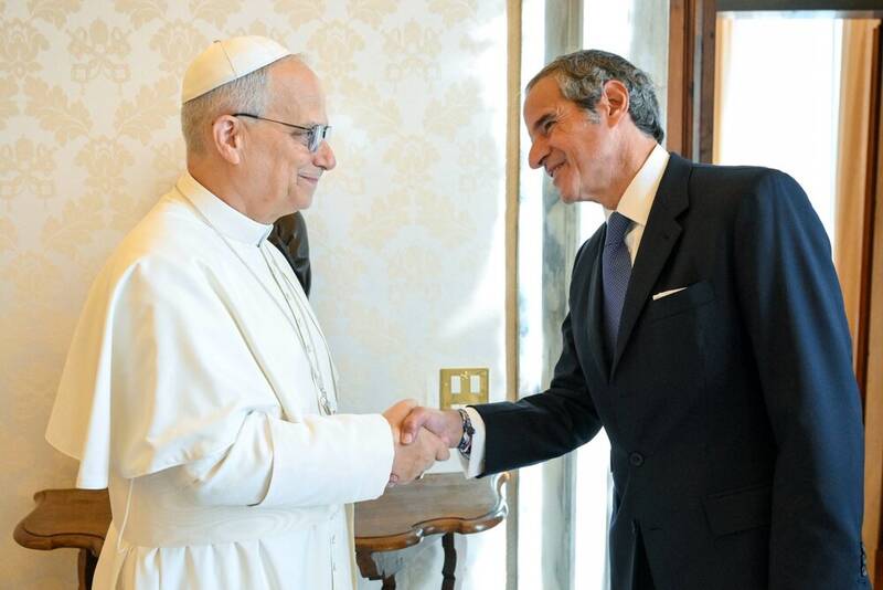 دیدار گروسی با پاپ درباره فعالیت‌های آژانس