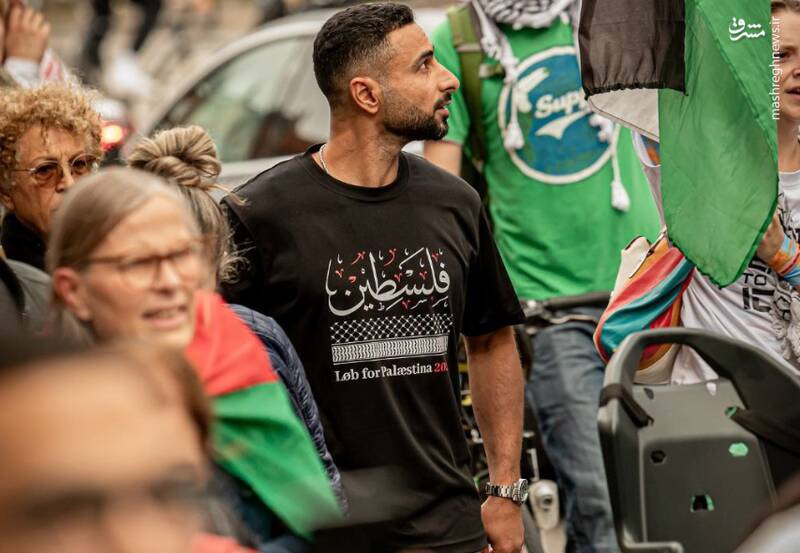 عکس/ تظاهرات حمایت از فلسطین در دانمارک