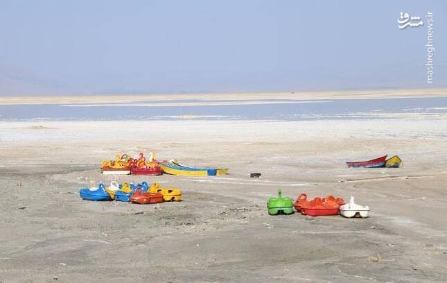 عکس/ نفس‌های آخر دریاچه ارومیه