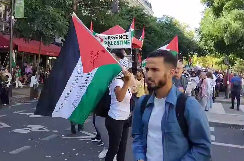 فیلم/ تظاهرات در پاریس در حمایت از مردم فلسطین