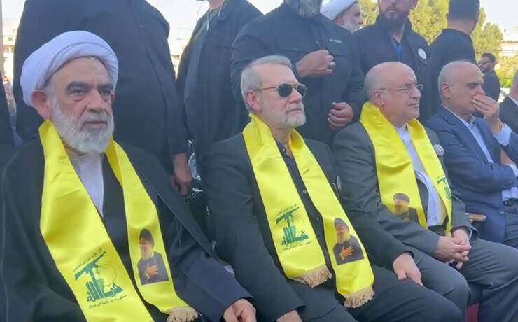 فیلم/ حضور مقامات ایرانی در مراسم اولین سالگرد سید شهید در بیروت