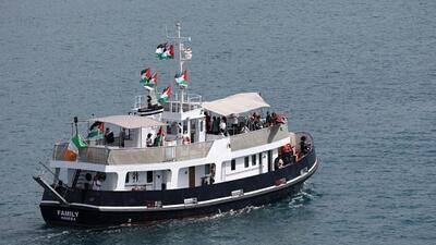 فیلم/ خسارات واردشده به کشتی فامیلی در کاروان آزادی صمود