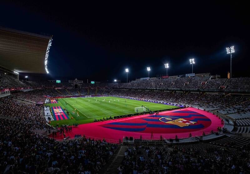 ورزشگاه مونتجوئیک میزبان دیدار بارسلونا پاری‌سن‌ژرمن شد