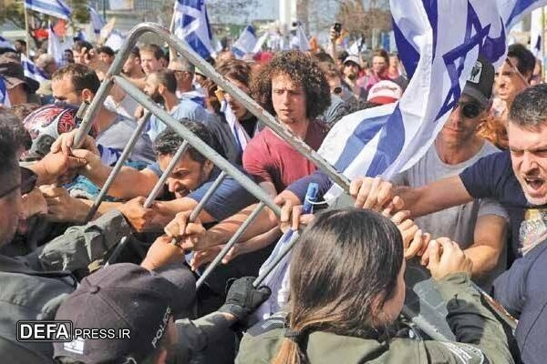 رژیم صهیونیستی در آستانه جنگ داخلی