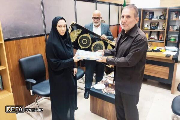تجلیل از بانوی فعال عرصه ایثار و شهادت «سارا حریریمقدم» در قزوین