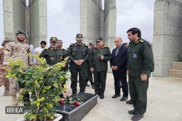 افتتاح یادمان شهدای دهکده مقاومت بسیج شهرستان بجنورد با حضور رئیس سازمان بسیج مستضعفین کشور