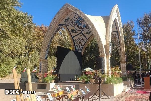 افتتاح یادمان شهید گمنام اردوگاه شهید رجایی باغرود