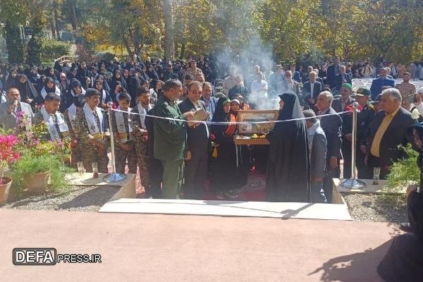 افتتاح یادمان شهید گمنام اردوگاه شهید رجایی باغرود
