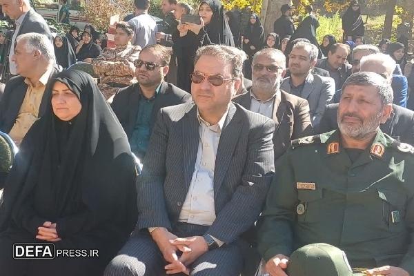 افتتاح یادمان شهید گمنام اردوگاه شهید رجایی باغرود