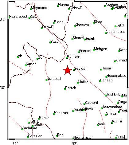 زمین‌لرزه چهار ریشتری سپیدان فارس را لرزاند