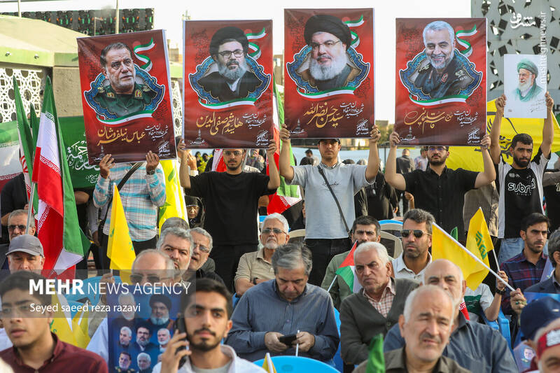 عکس/ نخستین سالگرد شهادت شهیدان سید حسن نصرالله و سید هاشم صفی‌الدین