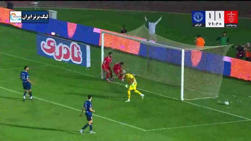 فیلم/ گل اول پرسپولیس به گل گهر توسط علی علیپور