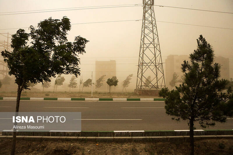 وقوع گرد و خاک در نقاط مختلف کشور