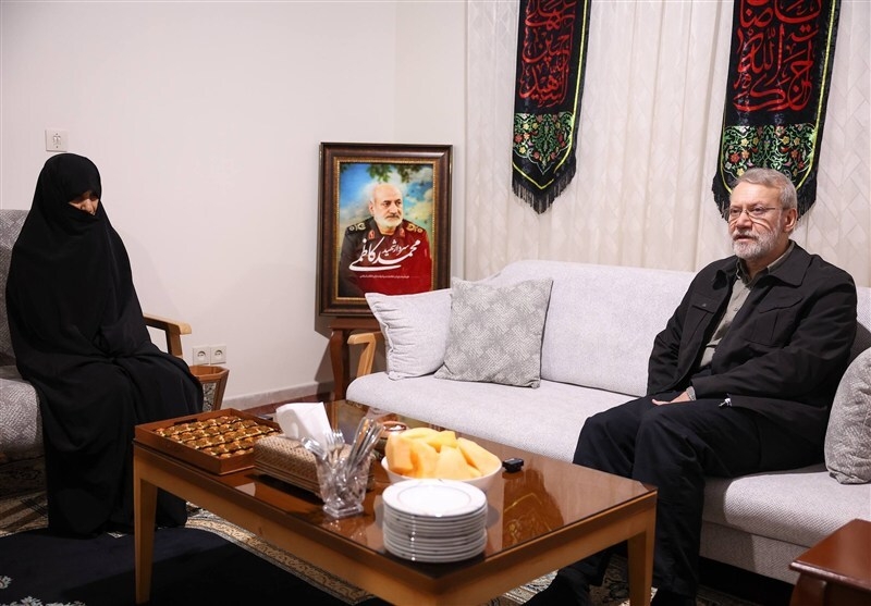 دیدار علی لاریجانی با خانواده شهید سرلشگر محمد کاظمی