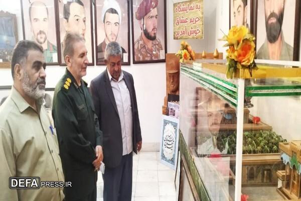 بازدید مدیرکل حفظ آثار دفاع مقدس قزوین از نگارخانه شهدا/ روایت هنر در خدمت ایثار