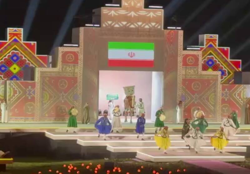 فیلم/ رژه کاروان اعزامی ورزش ایران در ریاض