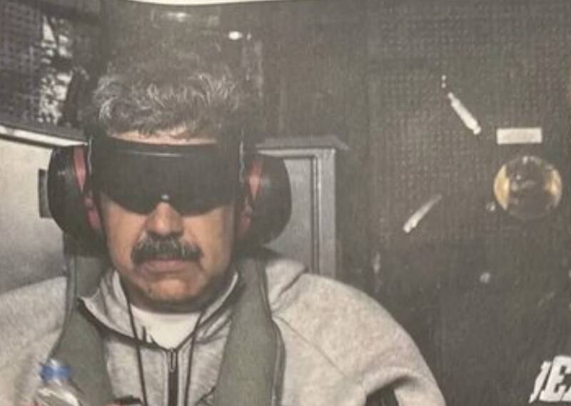 تصویر مادورو در حال انتقال به آمریکا